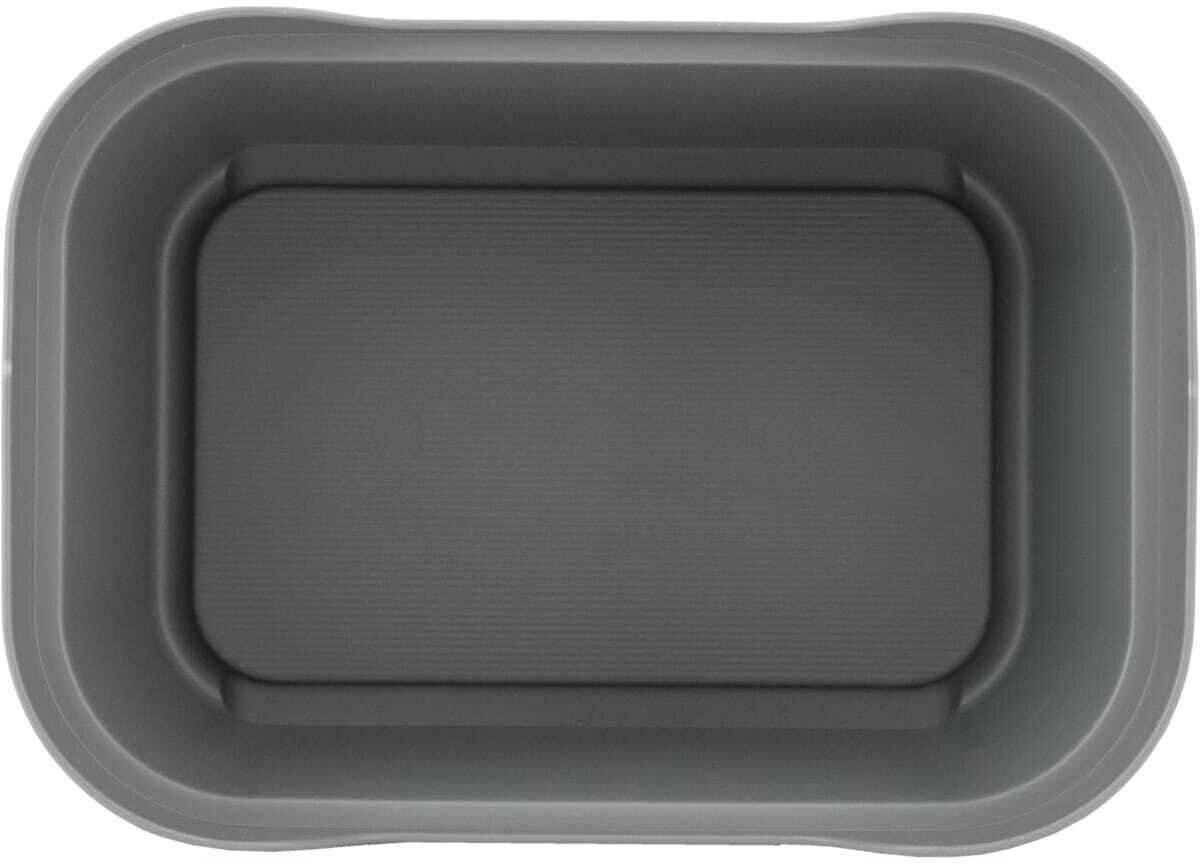 Ящик LUXE с крышкой 190х130х110 мм, 1,9 л, пластик, цвет серый - фотография № 2