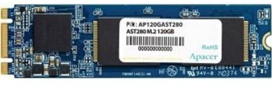 SSD диск Apacer M.2 AST280 120 Гб M.2 SATA III 3D NAND AP120GAST280-1