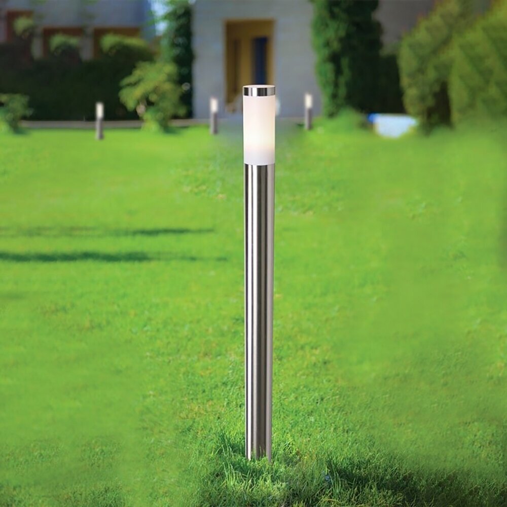 Feron светильник садово-парковый DH022-1100, E27, 18 Вт, цвет арматуры: серебристый, цвет плафона серый - фотография № 8
