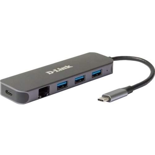 Док-станция с разъемом USB Type-C D-LINK DUB-2334/A1A док станция 5 в 1 exegate dub 31c pd h кабель адаптер usb type c