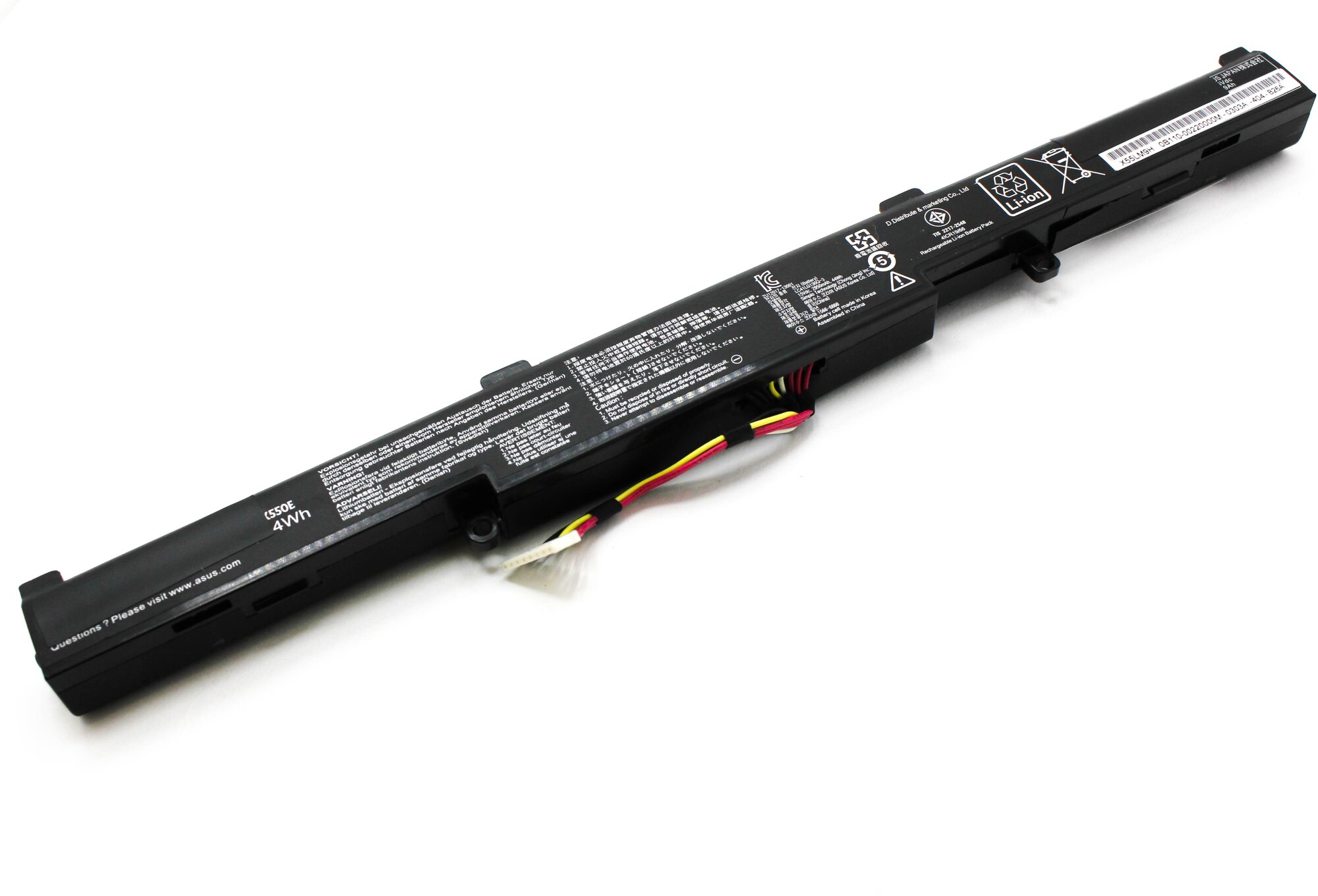 Аккумулятор для Asus X550E X450E ORG (15V 2200mAh) p/n: A41-X550E