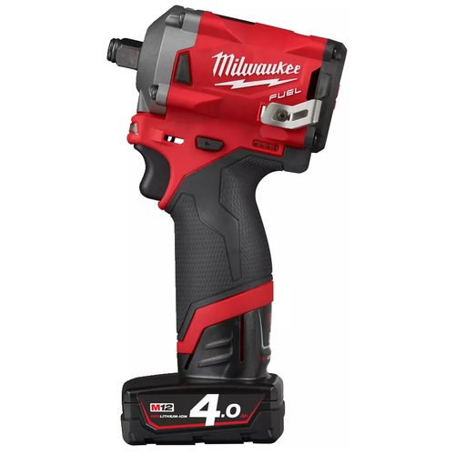 Аккумуляторный ударный гайковерт Milwaukee M12 FIWF12-422X, 2 А·ч milwaukee акк гайковерт m12 fiwf12 422x fuel li ion2 4ач 4933464616