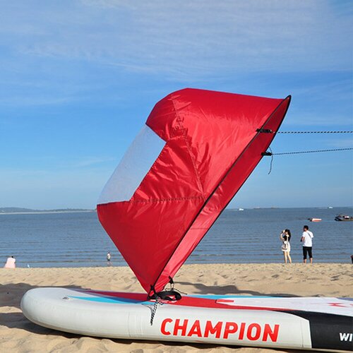 Парус для сапборда, SUP доски, каяка, лодки, байдарки красный 118 CM