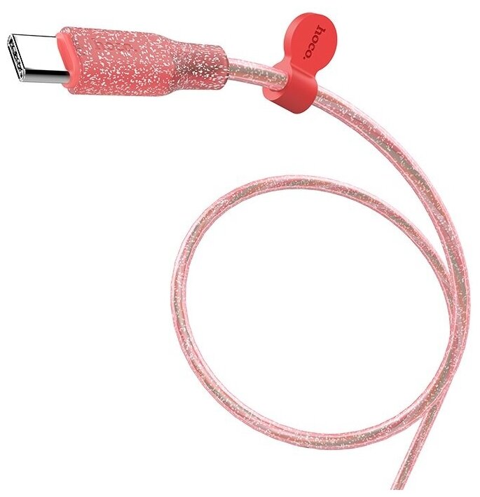 USB Кабель Type-C HOCO U73 силиконовый розовый