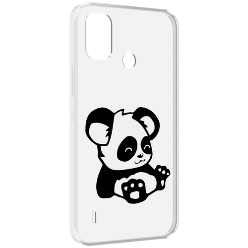 Чехол MyPads панда-детеныш детский для Itel A48 задняя-панель-накладка-бампер чехол задняя панель накладка бампер mypads панда детеныш детский для realme x7