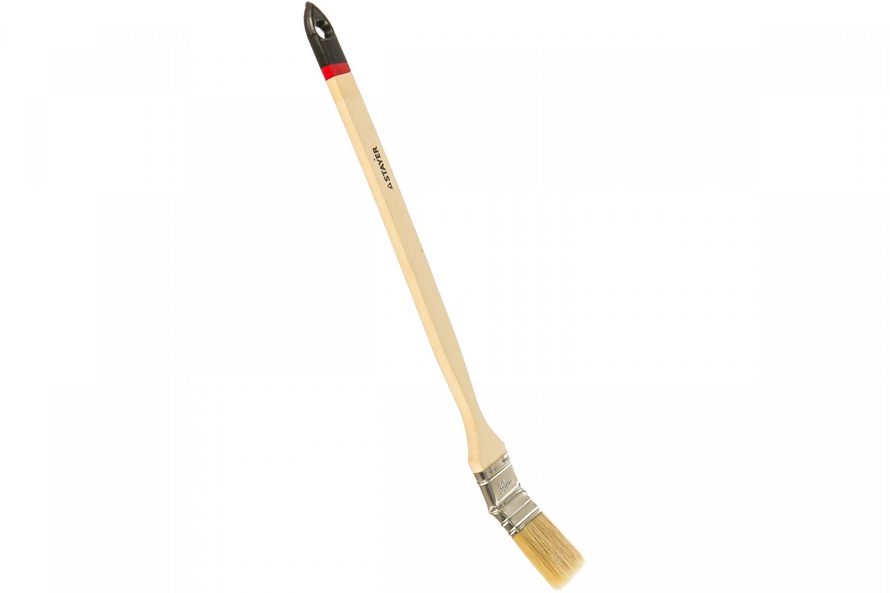Радиаторная кисть Euro 38 мм 1,5" светлая натуральная щетина деревянная ручка STAYER 0111-38