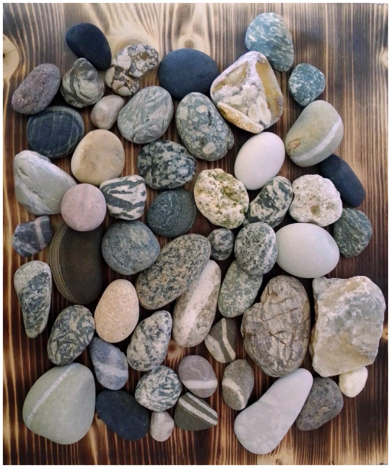 Галька черноморская, природный камень 1кг - фотография № 2