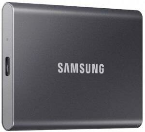 Внешний жесткий диск SSD 2Tb, Samsung T7 USB 3.2, Type-C Gray (MU-PC2T0T)