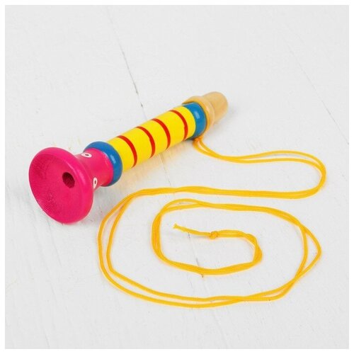 Лесная мастерская Музыкальная игрушка «Дудочка на веревочке», высокая, цвета микс