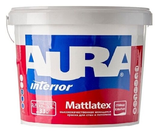 Краска акриловая Aura Interior Mattlatex