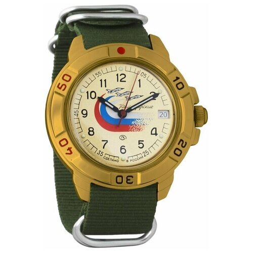 фото Наручные часы восток мужские наручные часы восток командирские 439564, зеленый