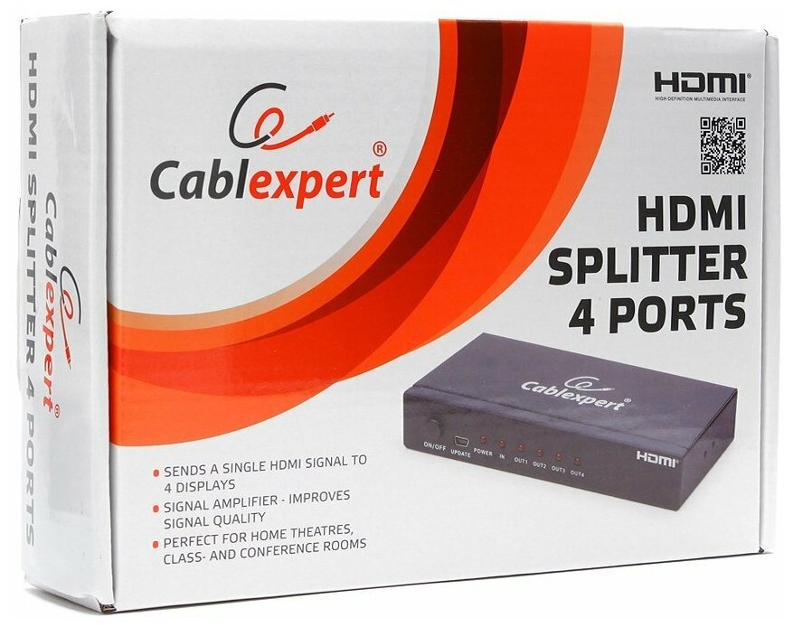Разветвитель HDMI Gembird DSP-4PH4-02 - фото №3