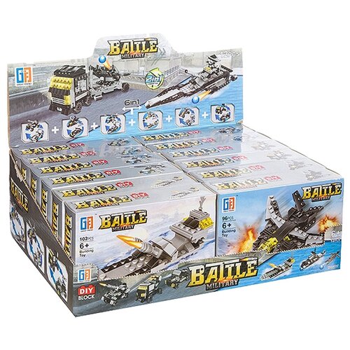 фото Конструктор great friend battle military 2в1 набор 12шт
