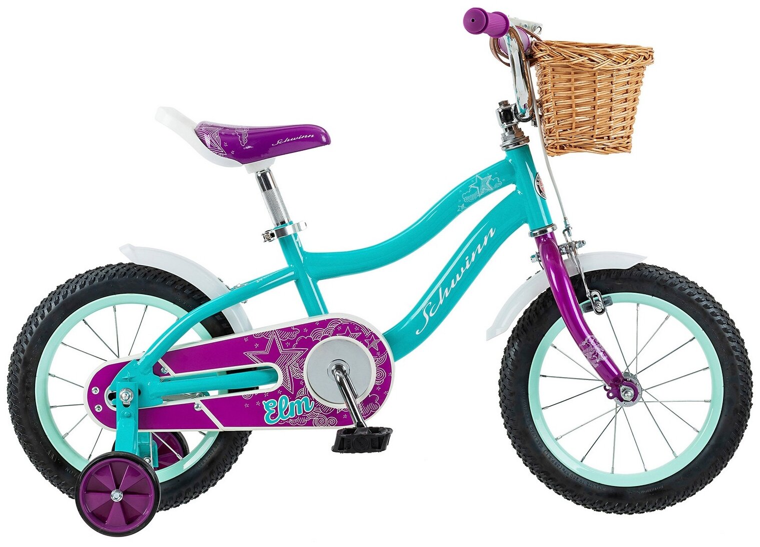 Детский велосипед Schwinn Elm 14 (2022) 14 Бирюзово-фиолетовый