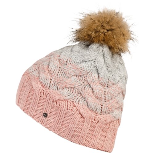 фото Шапка женская finn flare, цвет: розовый w19-12152_338, размер 56