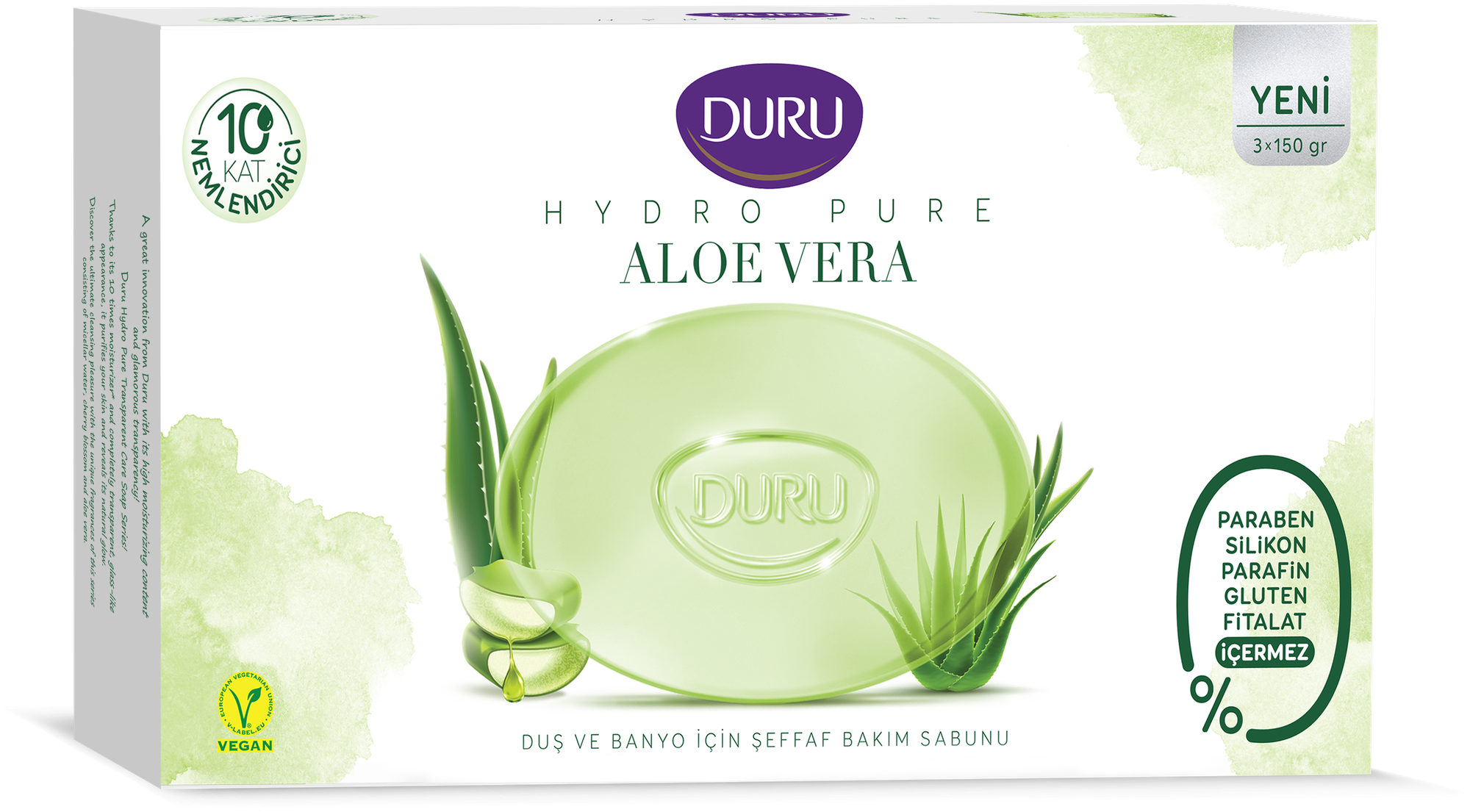 DURU Мыло кусковое Hydro Pure Aloe Vera