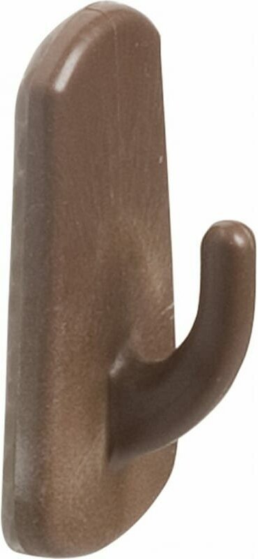 Крючок настенный самоклеющийся AMIG пластик коричневый дисплей 2 208 MR