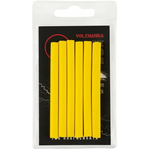 Волжанка EVA для Зиг Риг Volzhanka Eva Stick for Zig Aligner 6mmХ70mm  цвет Yellow (6шт/уп), Волжанка аксессуар для карповой ловли Карп Хаммер волжанка eva для зиг риг volzhanka eva stick for zig aligner 6mmх70mm цвет black 6шт уп волжанка аксессуар для карповой ловли карп хаммер