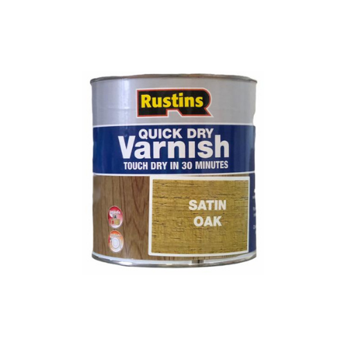 Лак для мебели и дерева защитный быстросохнущий . Rustins Quick Dry Varnish акриловый полуматовый цветной. Махагон 1000мл