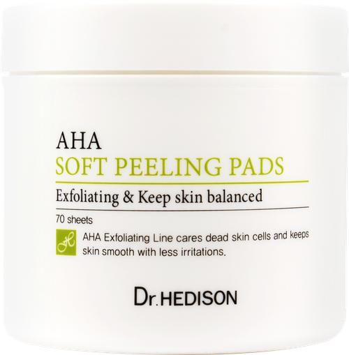 Пиллинг- пэды для лица Dr. Hedison AHA Soft Peeling pad