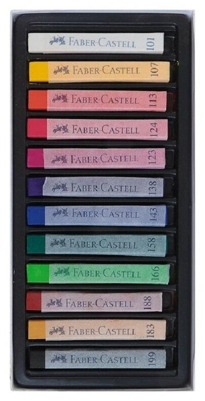 Пастель Soft, 12 цветов Faber-Castell - фото №3