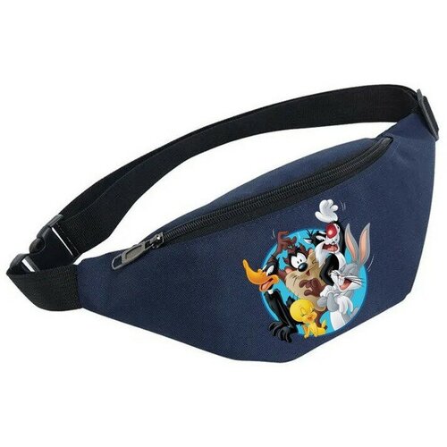 фото Сумка поясная noname, синий