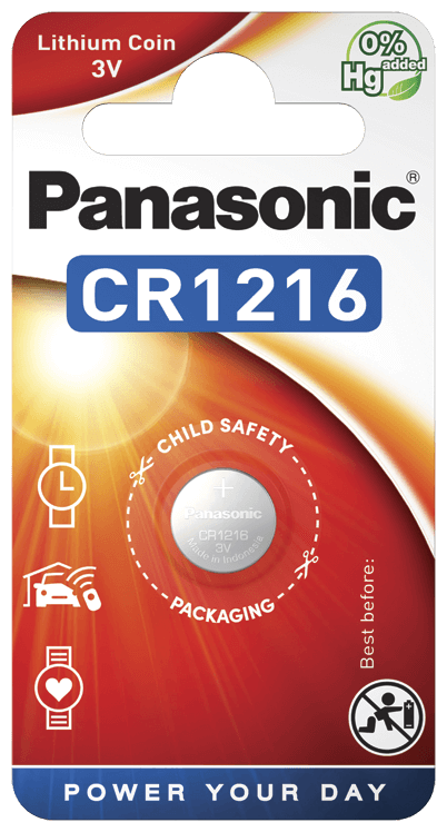 Батарейка Panasonic Lithium batteries CR1216, 1 шт.