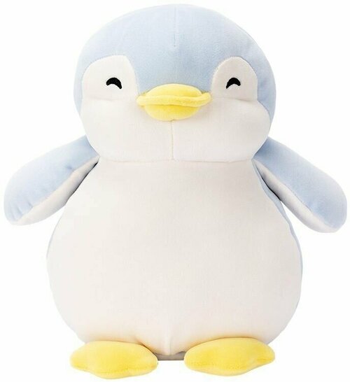 Мягкая игрушка Пингвин, спящий, голубой 35 см