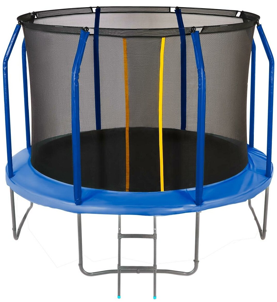 Батут JUMPY Premium 10 FT 3,05 м с лестницей, сеткой и верхним ободом Blue