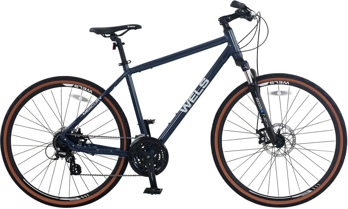 Велосипед Wels Mercury (28", рост. 17", темно-синий, 24 ск, 2023)