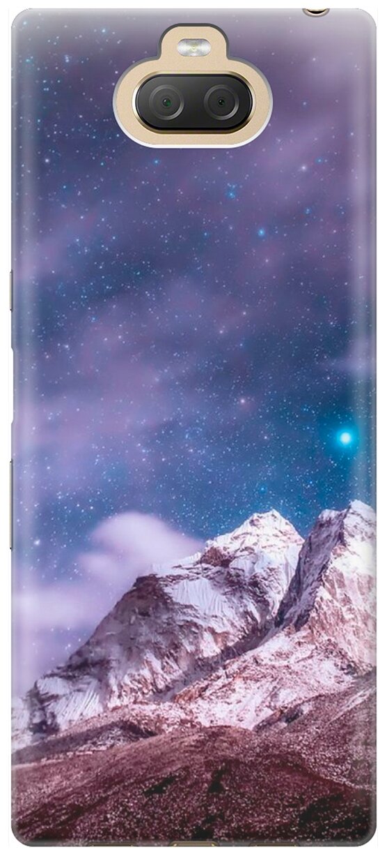 RE: PA Накладка Transparent для Sony Xperia 10 Plus с принтом "Горы и звездное небо"