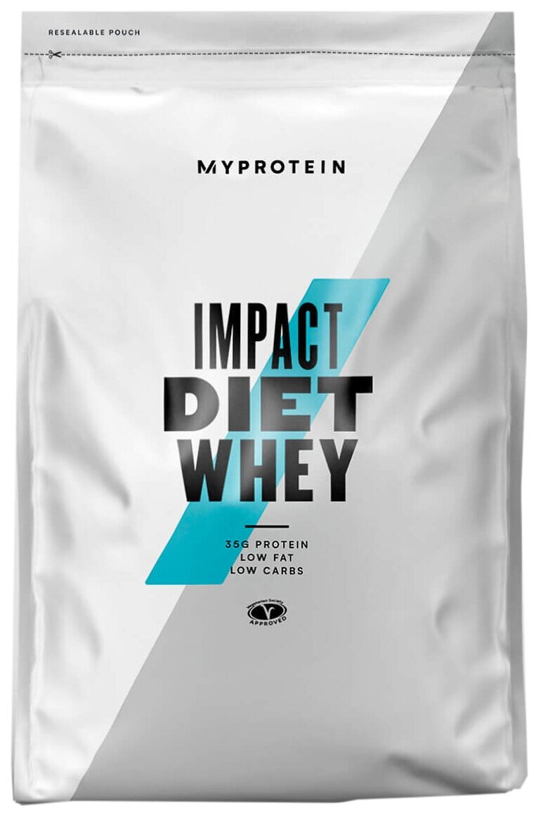 Протеиновый коктейль Myprotein Impact Diet Whey, 1000г (Клубничное печенье) / Спортивное питание для похудения и набора мышечной массы, женщин и мужчин