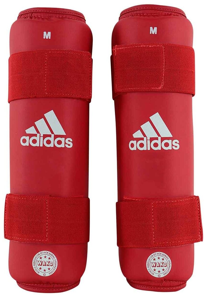 Защита голени WAKO Kickboxing Shin Guards красная (размер M)