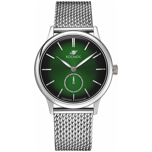 Наручные часы Космос K 021.10.38, зеленый, серебряный