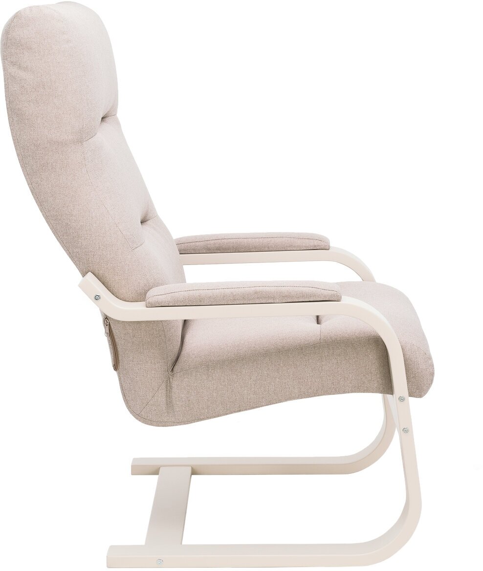 Кресло Бейд, Слоновая кость, ткань Malmo 05 - фотография № 9