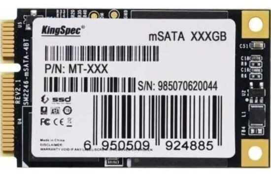 Накопитель Kingspec SSD mSATA MT 512GB SATA-III 3D NAND (MT-512)