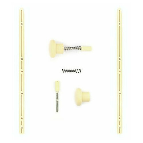 Механизм подъёма-опускания передней спинки детской кровати кнопка 2НЦ слоновая кость