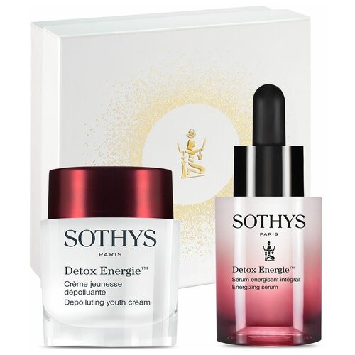 Sothys, Набор подарочный Detox Energie: Depolluting Youth Cream 50 мл + Energizing Serum 30 мл