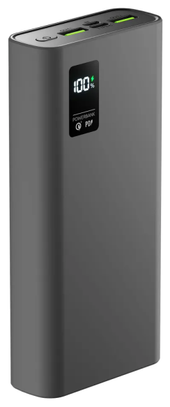 Внешний аккумулятор Olmio QR-20 20000mAh 22.5W PD Серый