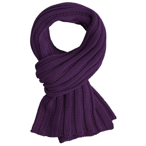 фото Шарф teplo chain баклажановый