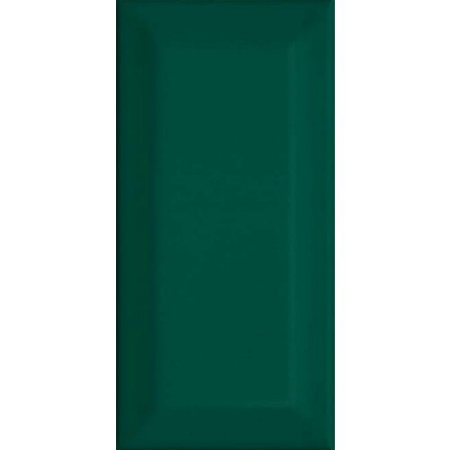 Плитка Клемансо зелёный грань 7,4х15