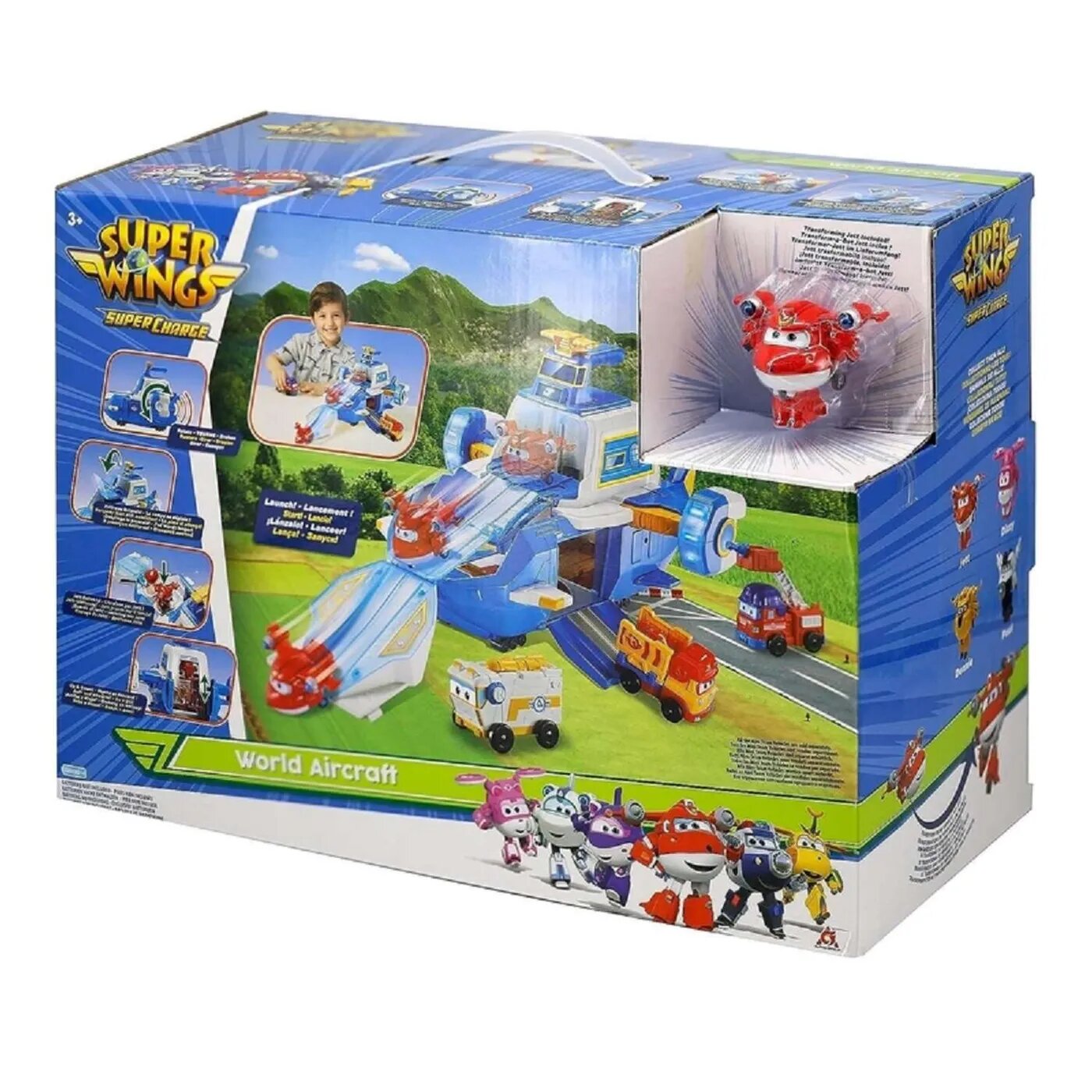 Трансформер Super Wings EU740831 Большой мировой самолёт