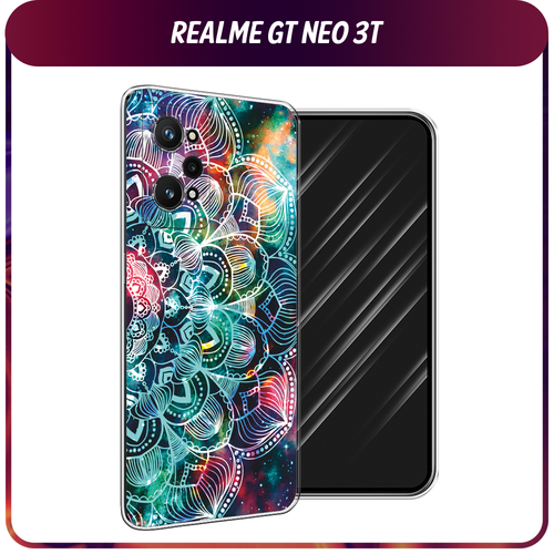 Силиконовый чехол на Realme GT Neo 3T/GT Neo 2 / Реалми GT Neo 3T Мандала космос силиконовый чехол на realme gt neo 3t реалми gt нео 3t фон соты красные