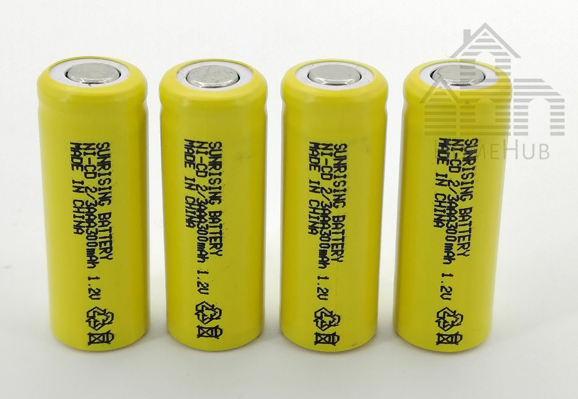 Аккумулятор Sunrising Ni-Cd, 2/3AAA, 1.2V, 300mAh, 4шт