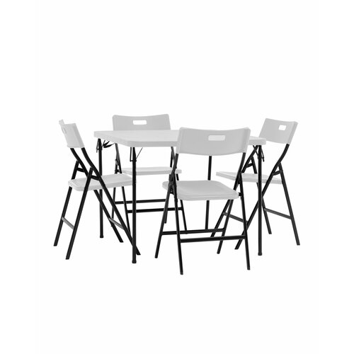 Комплект раскладного стола и стульев Кейт белый 17090₽