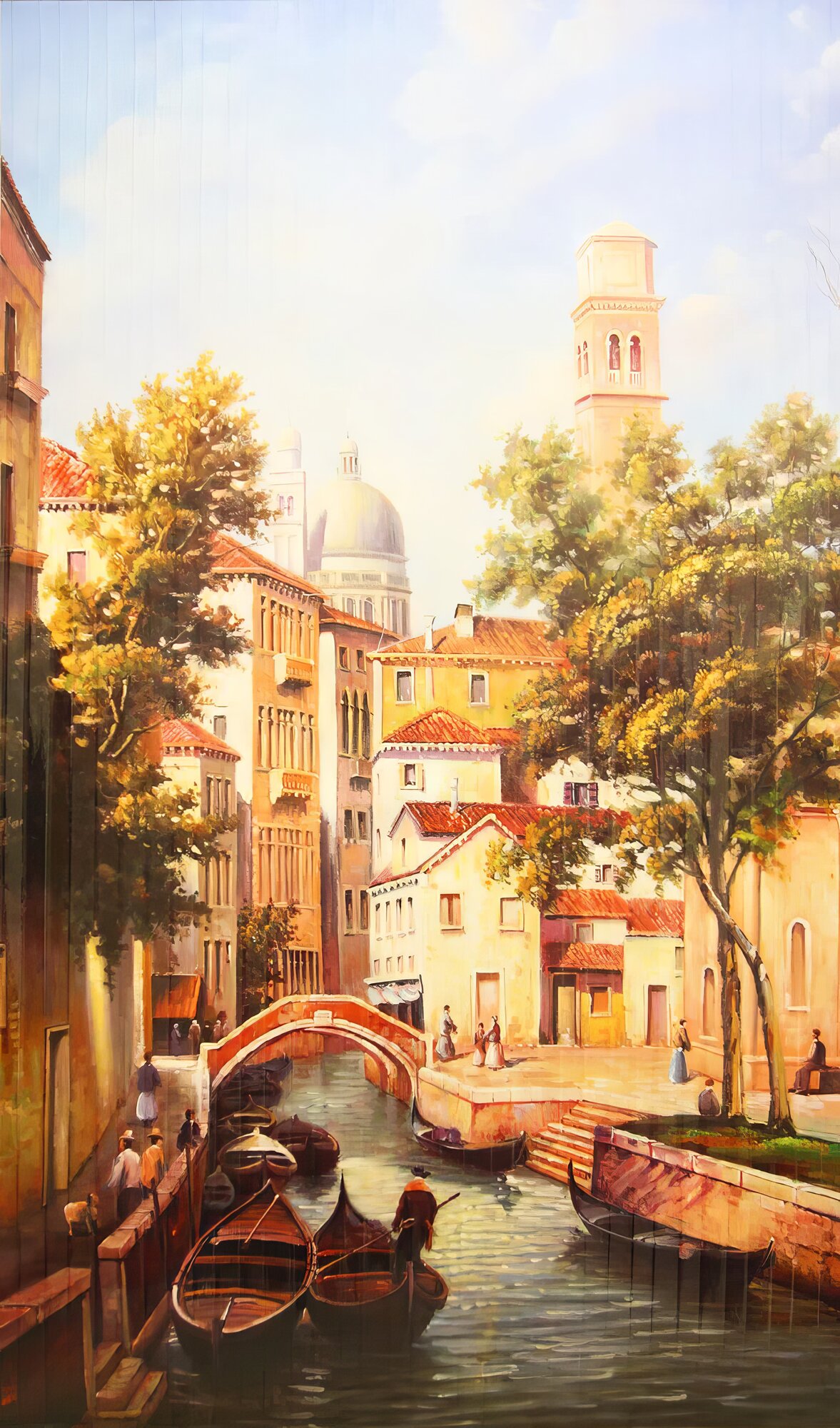 Электрический доброе тепло обогреватель гибкий настенный инфракрасный рисунок Венеция 500Вт