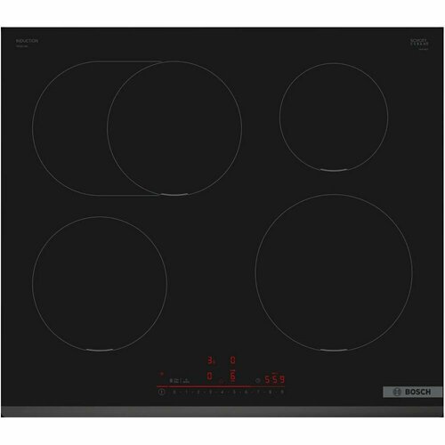 Встраиваемая индукционная панель BOSCH PIF631HB1E чёрная 76497₽