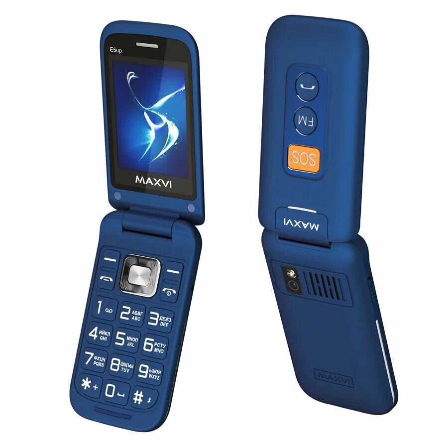 Сотовый телефон Maxvi E5 up blue