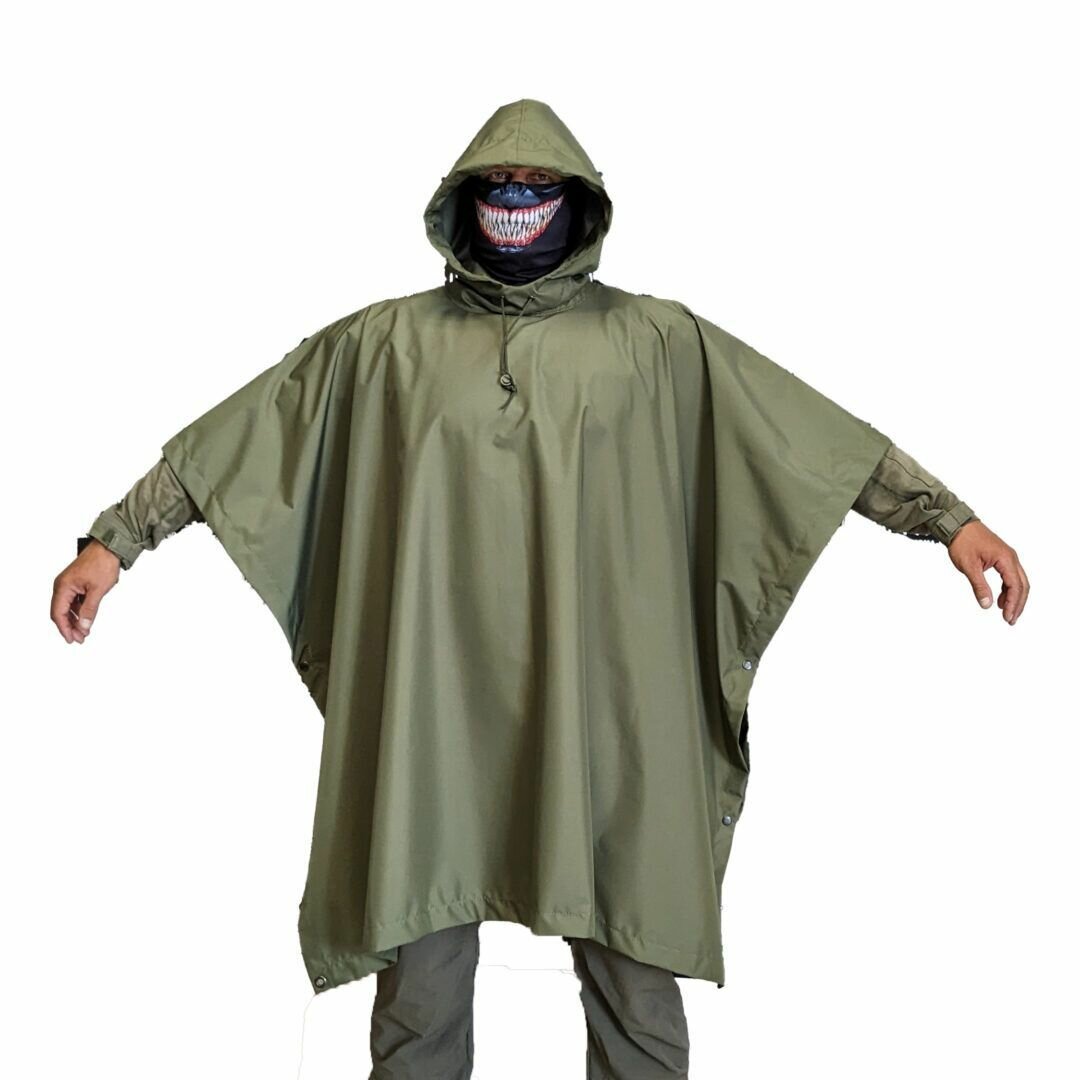 Пончо Аркона, олива — фото 1