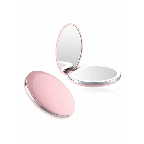 Зеркало косметическое карманное с подсветкой